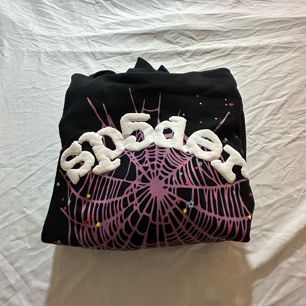 Black/Purple Spider hoodie size Medium